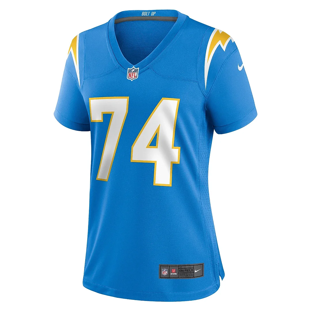 Zennovawear Women's Los Angeles Chargers Matt Kaskey Powder Blue Team Game Jersey