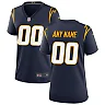 Zennovawear Women's Los Angeles Chargers Navy Alternate Custom Game Jersey