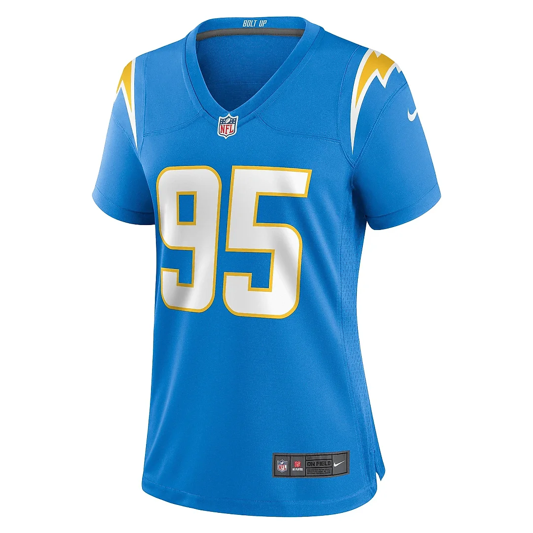 Zennovawear Women's Los Angeles Chargers Nicholas Williams Powder Blue Team Game Jersey