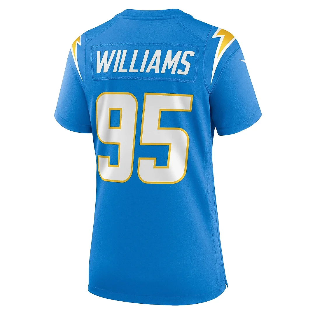 Zennovawear Women's Los Angeles Chargers Nicholas Williams Powder Blue Team Game Jersey