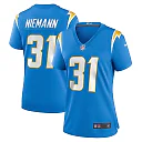 Zennovawear Women's Los Angeles Chargers Nick Niemann Powder Blue Game Player Jersey