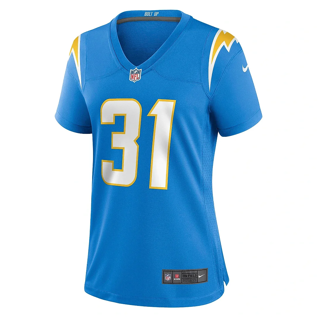 Zennovawear Women's Los Angeles Chargers Nick Niemann Powder Blue Game Player Jersey
