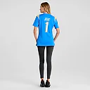 Zennovawear Women's Los Angeles Chargers Number 1 Bride Powder Blue Game Jersey