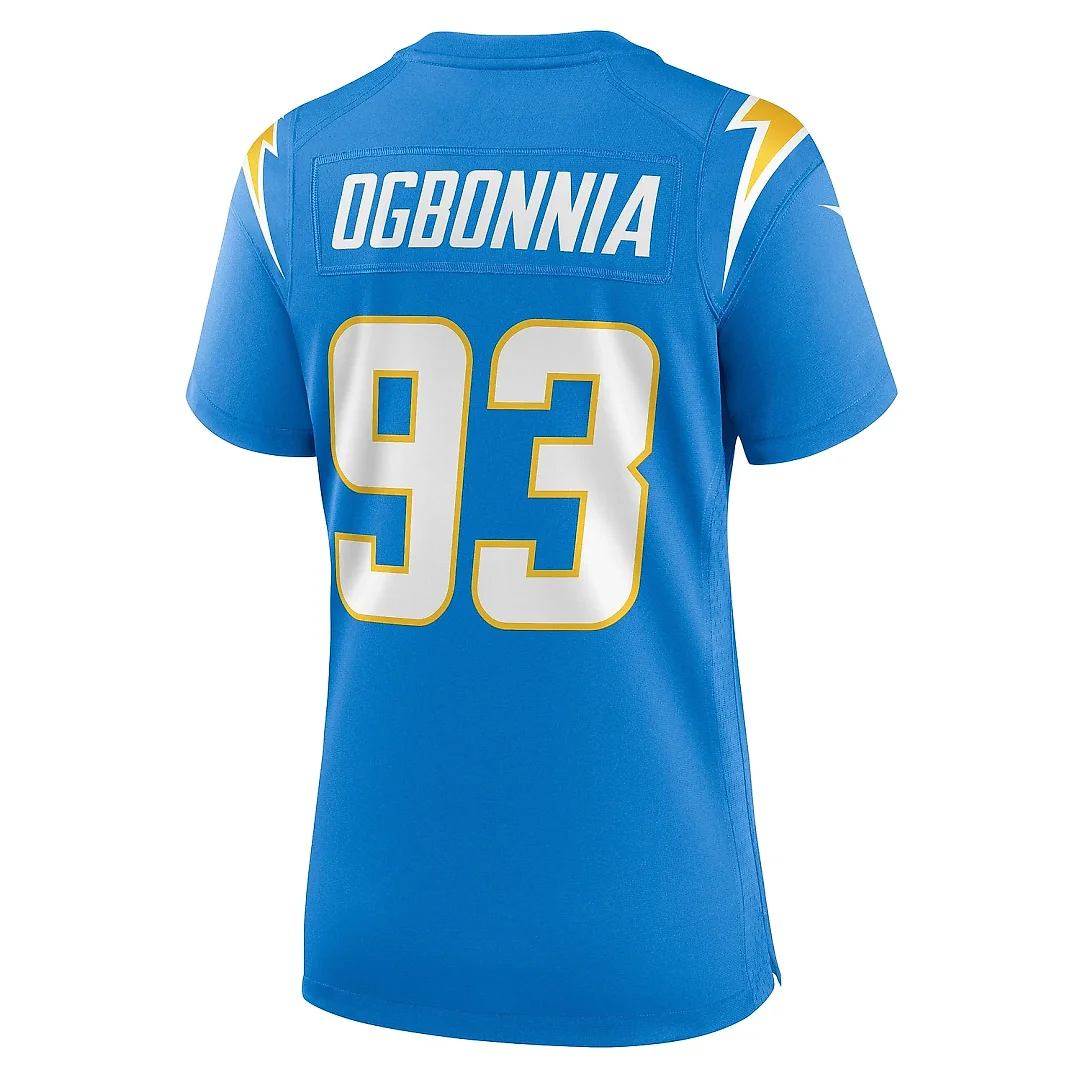 Zennovawear Women's Los Angeles Chargers Otito Ogbonnia Powder Blue Game Player Jersey
