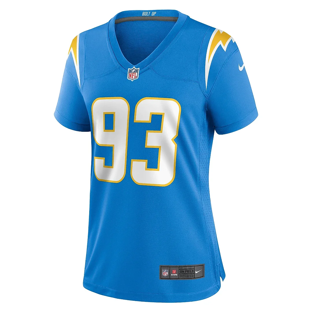 Zennovawear Women's Los Angeles Chargers Otito Ogbonnia Powder Blue Game Player Jersey