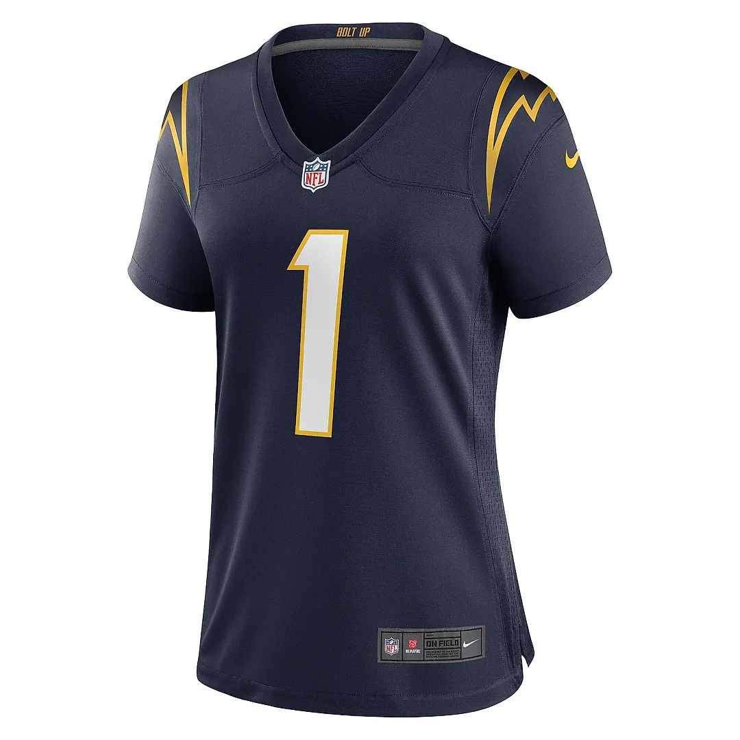 Zennovawear Women's Los Angeles Chargers Quentin Johnston Navy Alternate Game Jersey