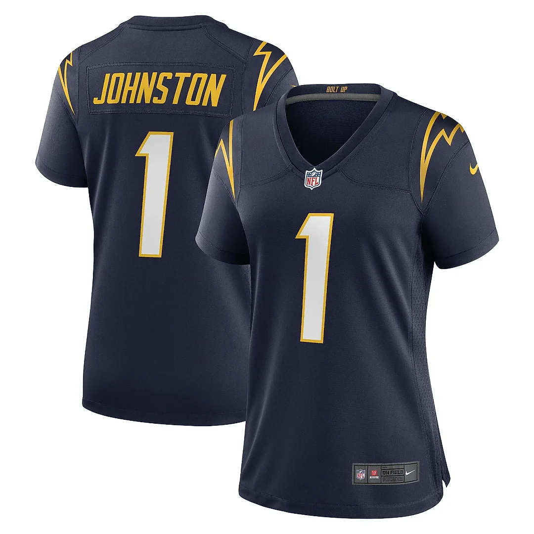 Zennovawear Women's Los Angeles Chargers Quentin Johnston Navy Alternate Game Jersey