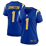 Zennovawear Women's Los Angeles Chargers Quentin Johnston Royal Alternate Game Jersey