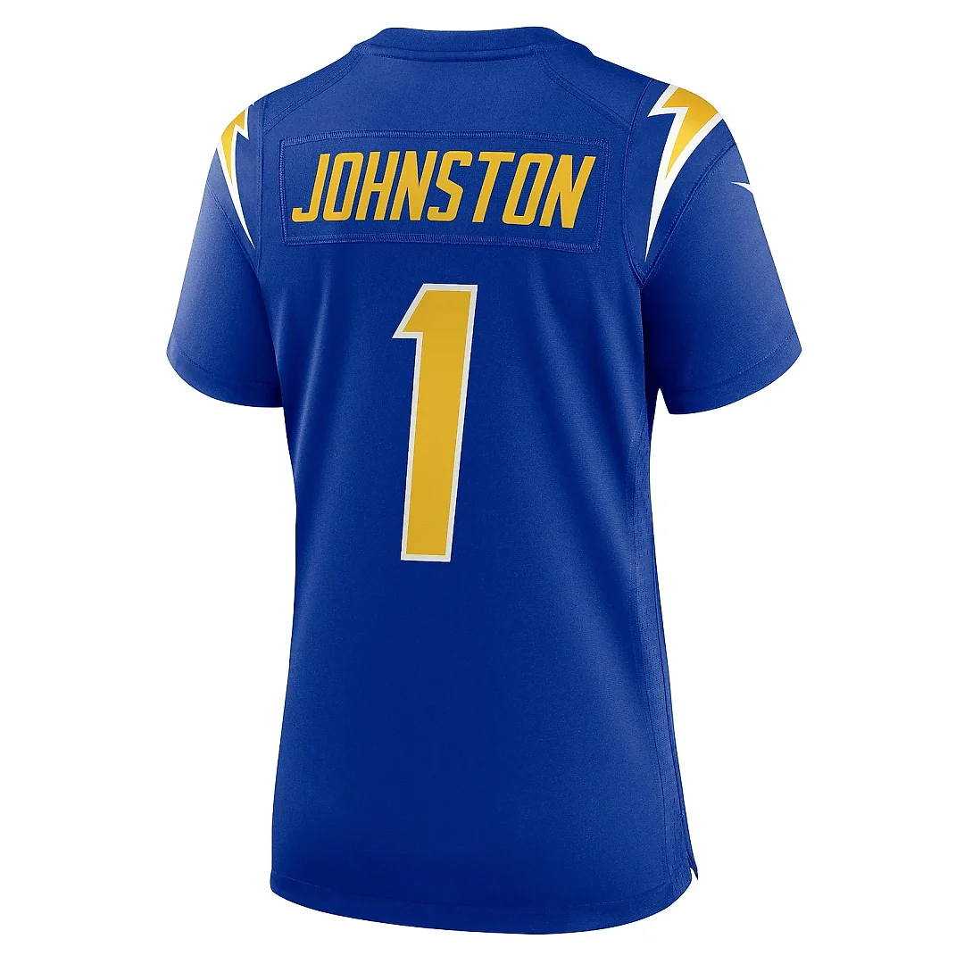 Zennovawear Women's Los Angeles Chargers Quentin Johnston Royal Alternate Game Jersey