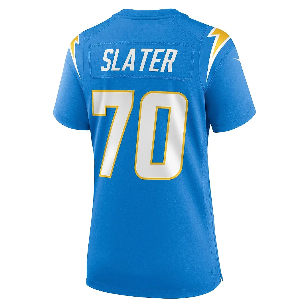Zennovawear Women's Los Angeles Chargers Rashawn Slater Powder Blue Game Jersey
