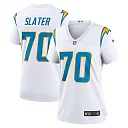 Zennovawear Women's Los Angeles Chargers Rashawn Slater White Game Jersey