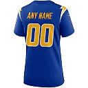 Zennovawear Women's Los Angeles Chargers Royal Alternate Custom Game Jersey