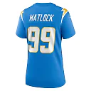 Zennovawear Women's Los Angeles Chargers Scott Matlock Powder Blue Team Game Jersey