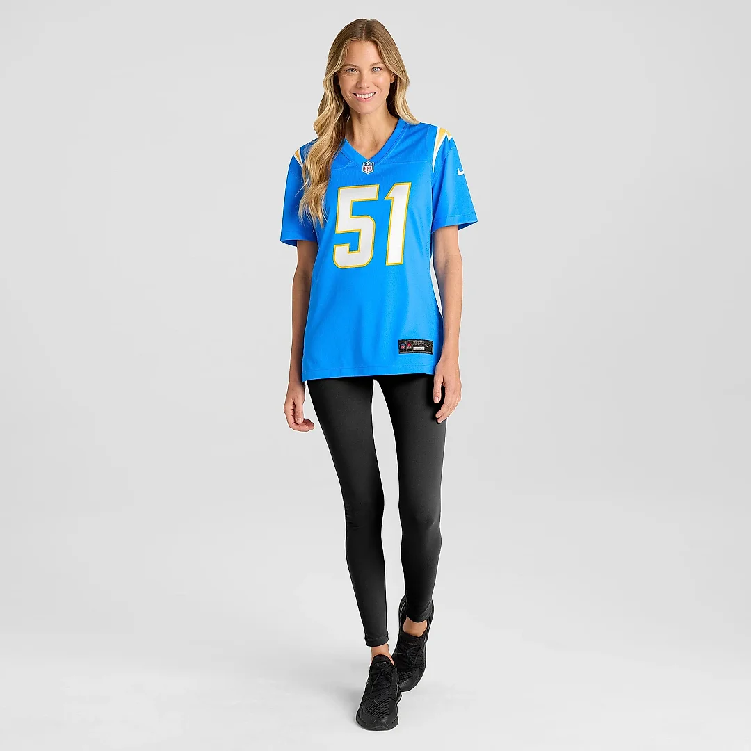 Zennovawear Women's Los Angeles Chargers Sebastian Joseph-Day Powder Blue Game Player Jersey