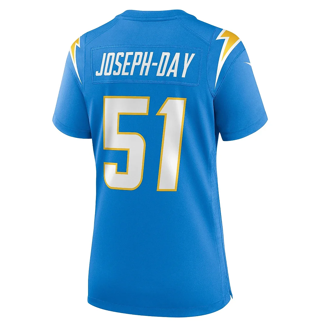 Zennovawear Women's Los Angeles Chargers Sebastian Joseph-Day Powder Blue Game Player Jersey