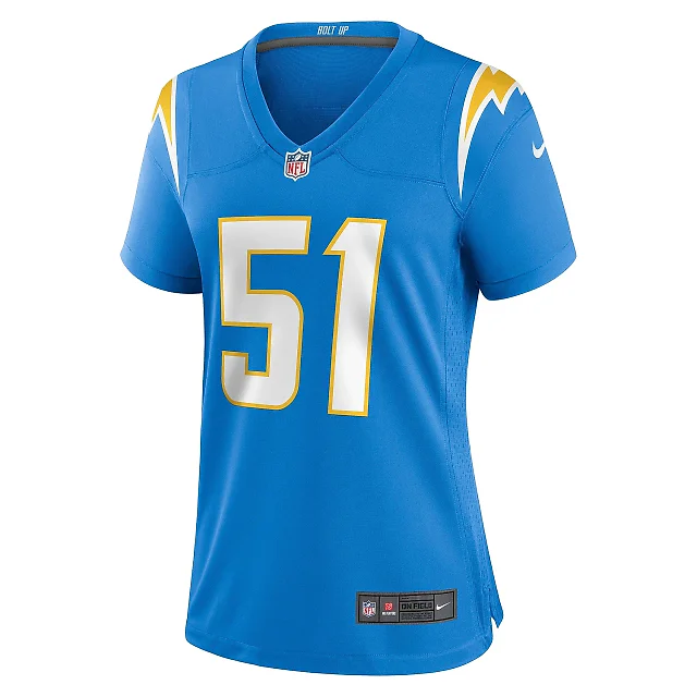 Zennovawear Women's Los Angeles Chargers Sebastian Joseph-Day Powder Blue Game Player Jersey