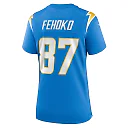 Zennovawear Women's Los Angeles Chargers Simi Fehoko Powder Blue Game Jersey