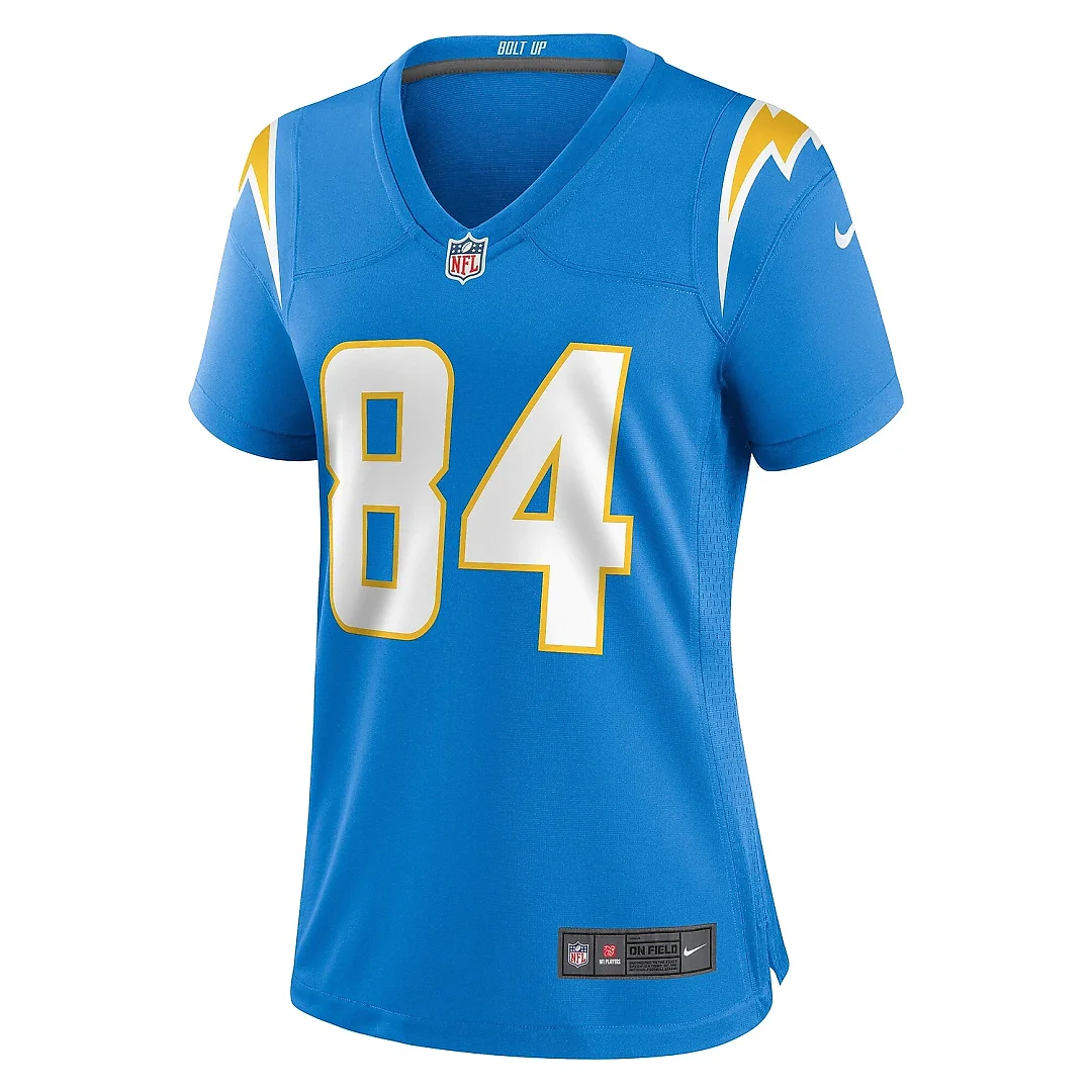 Zennovawear Women's Los Angeles Chargers Stone Smartt Powder Blue Team Game Jersey