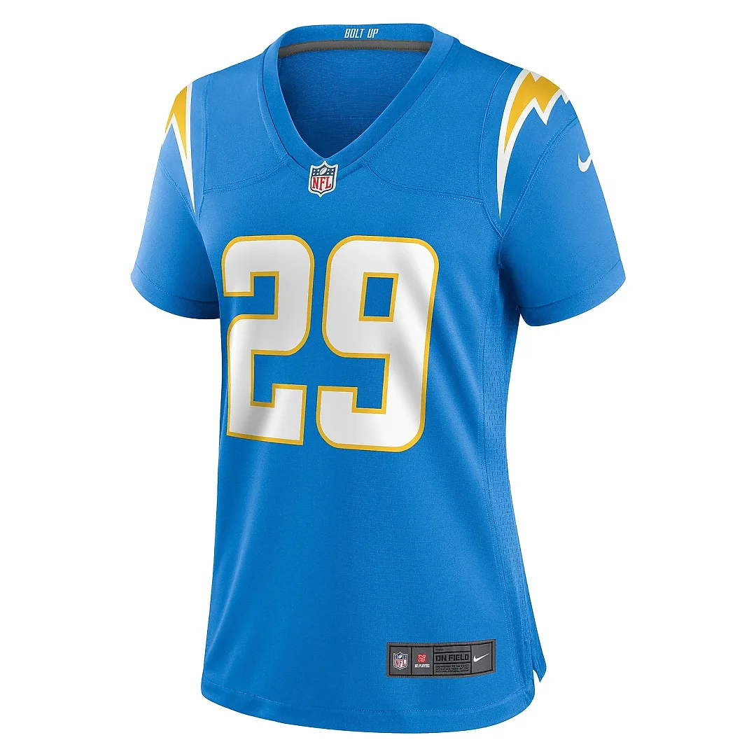 Zennovawear Women's Los Angeles Chargers Tarheeb Still Powder Blue Game Jersey