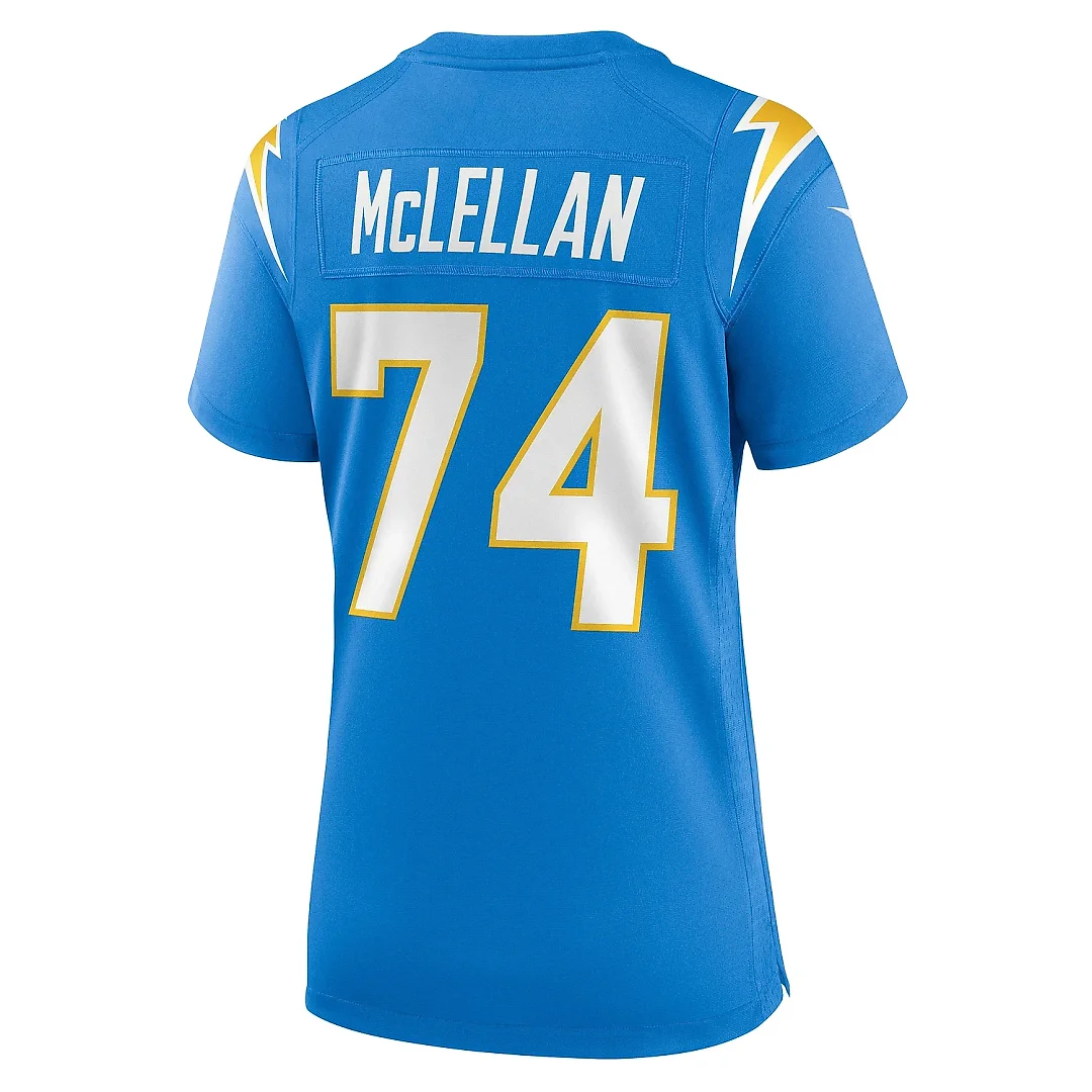 Zennovawear Women's Los Angeles Chargers Tyler McLellan Powder Blue Game Jersey