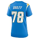 Zennovawear Women's Los Angeles Chargers Zack Bailey Powder Blue Player Game Jersey
