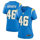 Zennovawear Women's Los Angeles Chargers Zander Horvath Powder Blue Game Jersey