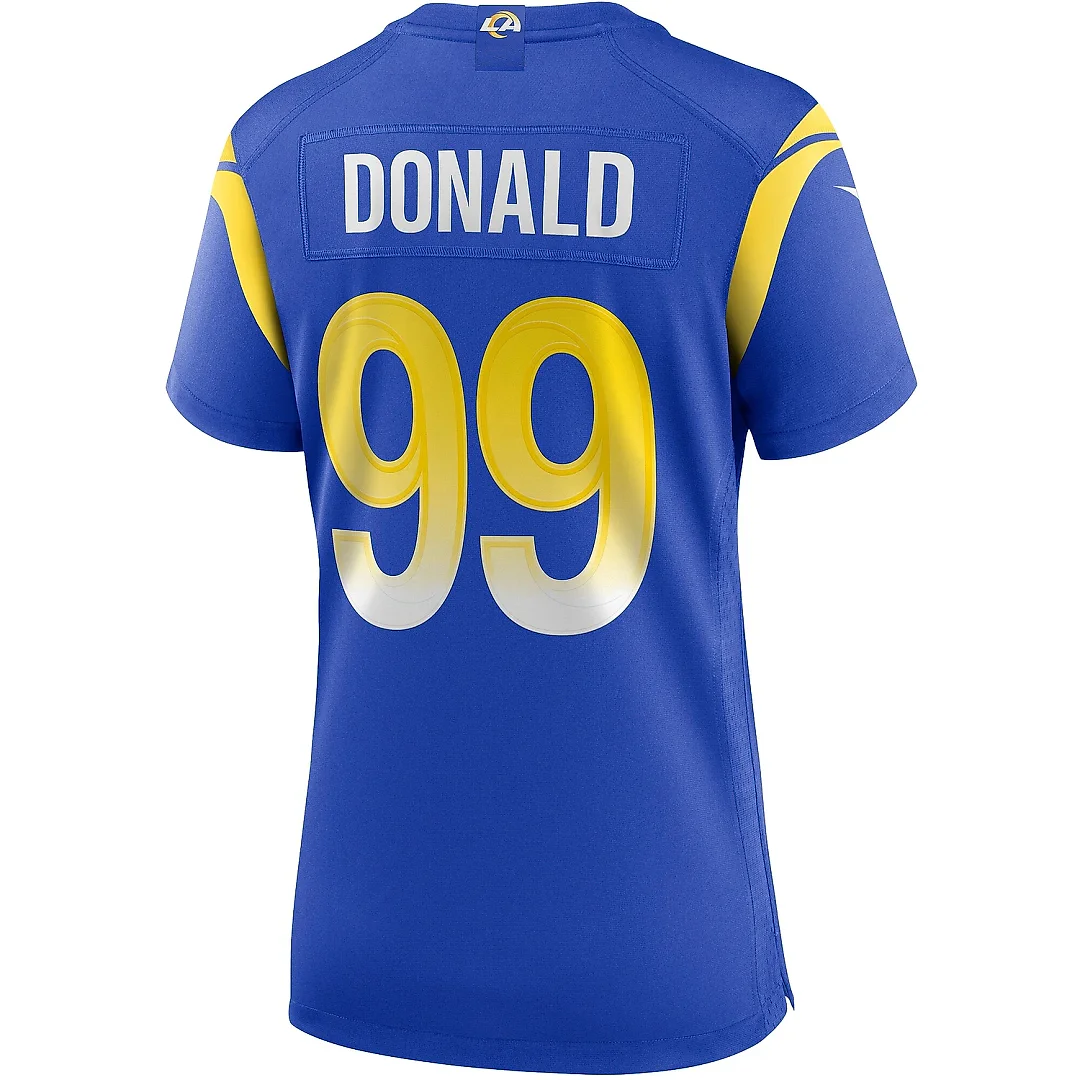 Zennovawear Women's Los Angeles Rams Aaron Donald Royal Player Jersey