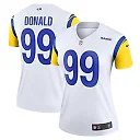 Zennovawear Women's Los Angeles Rams Aaron Donald White Alternate Legend Player Performance Top