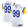 Zennovawear Women's Los Angeles Rams Aaron Donald White Alternate Legend Player Performance Top