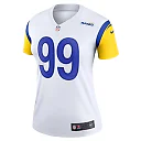 Zennovawear Women's Los Angeles Rams Aaron Donald White Alternate Legend Player Performance Top