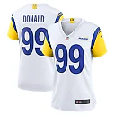 Zennovawear Women's Los Angeles Rams Aaron Donald White Alternate Game Jersey