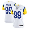 Zennovawear Women's Los Angeles Rams Aaron Donald White Alternate Game Jersey