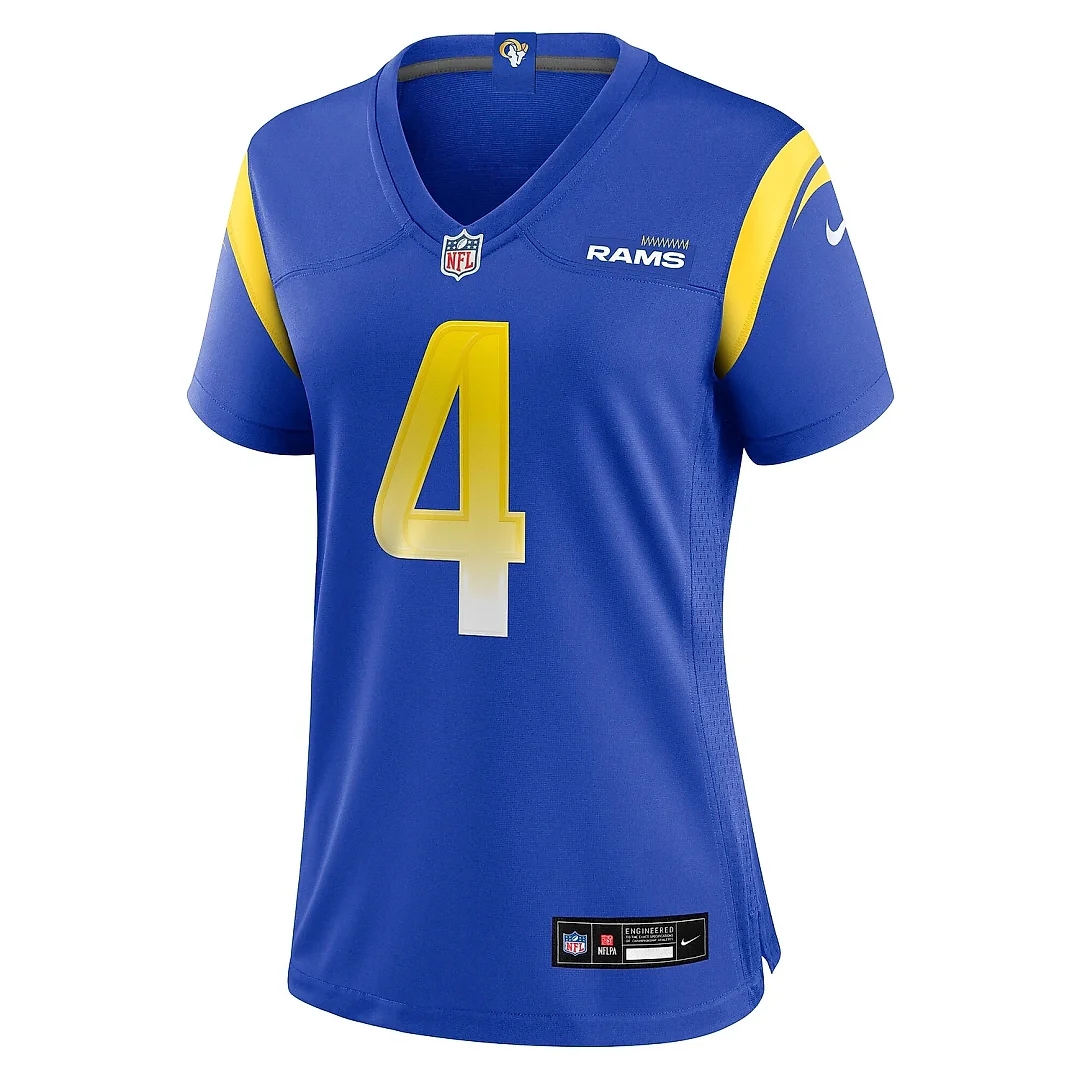 Zennovawear Women's Los Angeles Rams Ahkello Witherspoon Royal Team Game Jersey