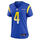 Zennovawear Women's Los Angeles Rams Ahkello Witherspoon Royal Team Game Jersey