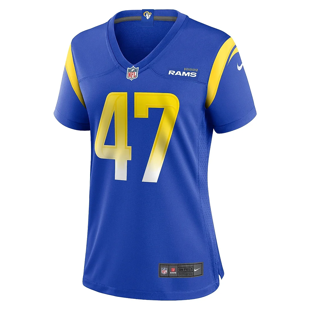 Zennovawear Women's Los Angeles Rams Alex Ward Royal Home Game Jersey