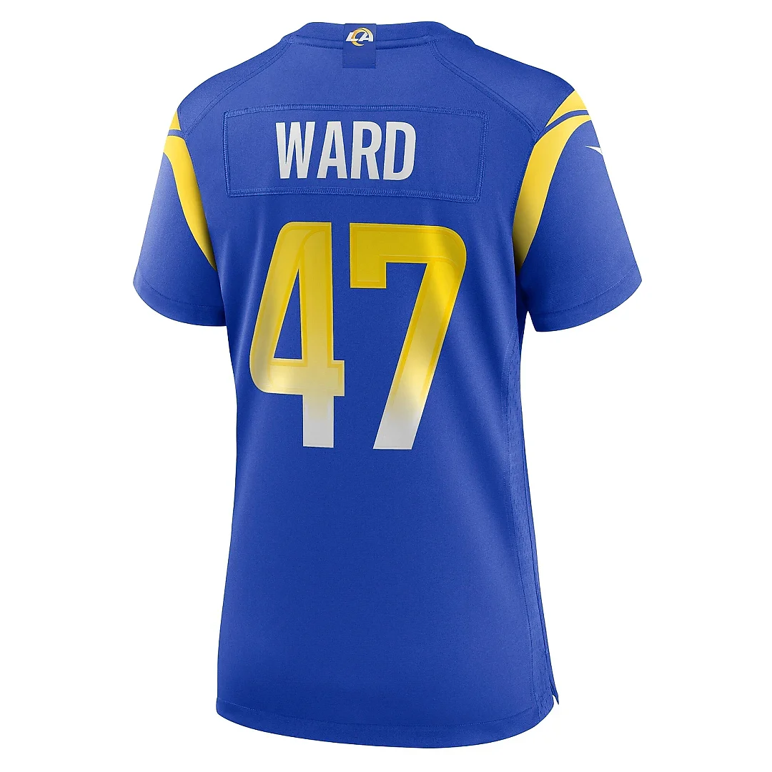 Zennovawear Women's Los Angeles Rams Alex Ward Royal Home Game Jersey