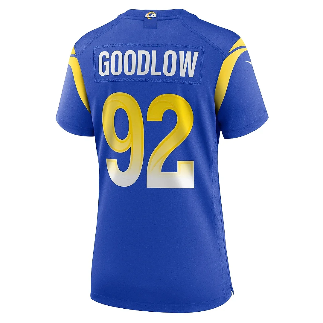 Zennovawear Women's Los Angeles Rams Anthony Goodlow Royal Game Jersey