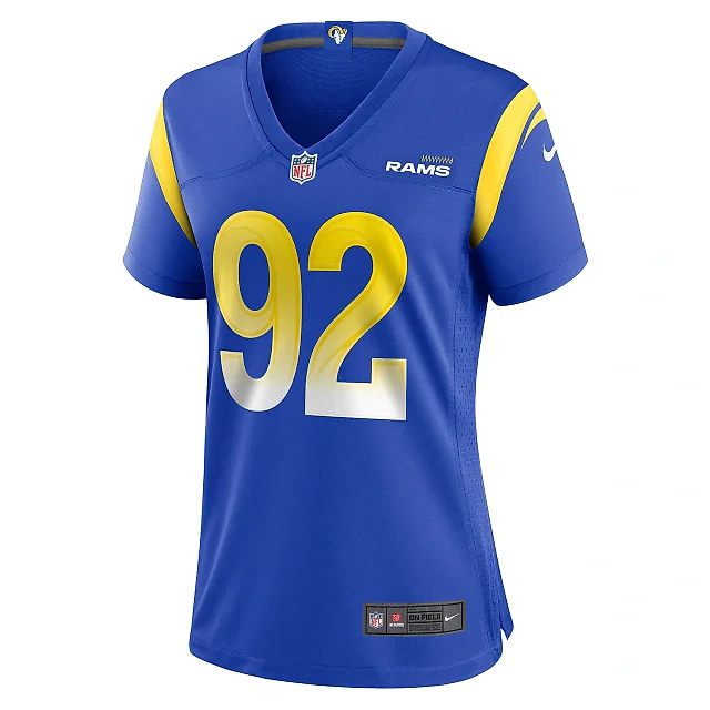 Zennovawear Women's Los Angeles Rams Anthony Goodlow Royal Game Jersey