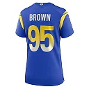 Zennovawear Women's Los Angeles Rams Bobby Brown III Royal Team Game Jersey