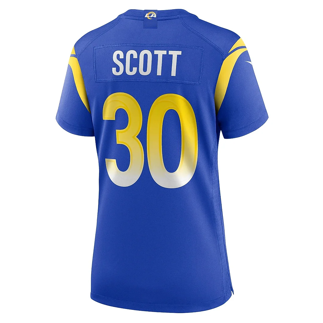 Zennovawear Women's Los Angeles Rams Boston Scott Royal Game Jersey