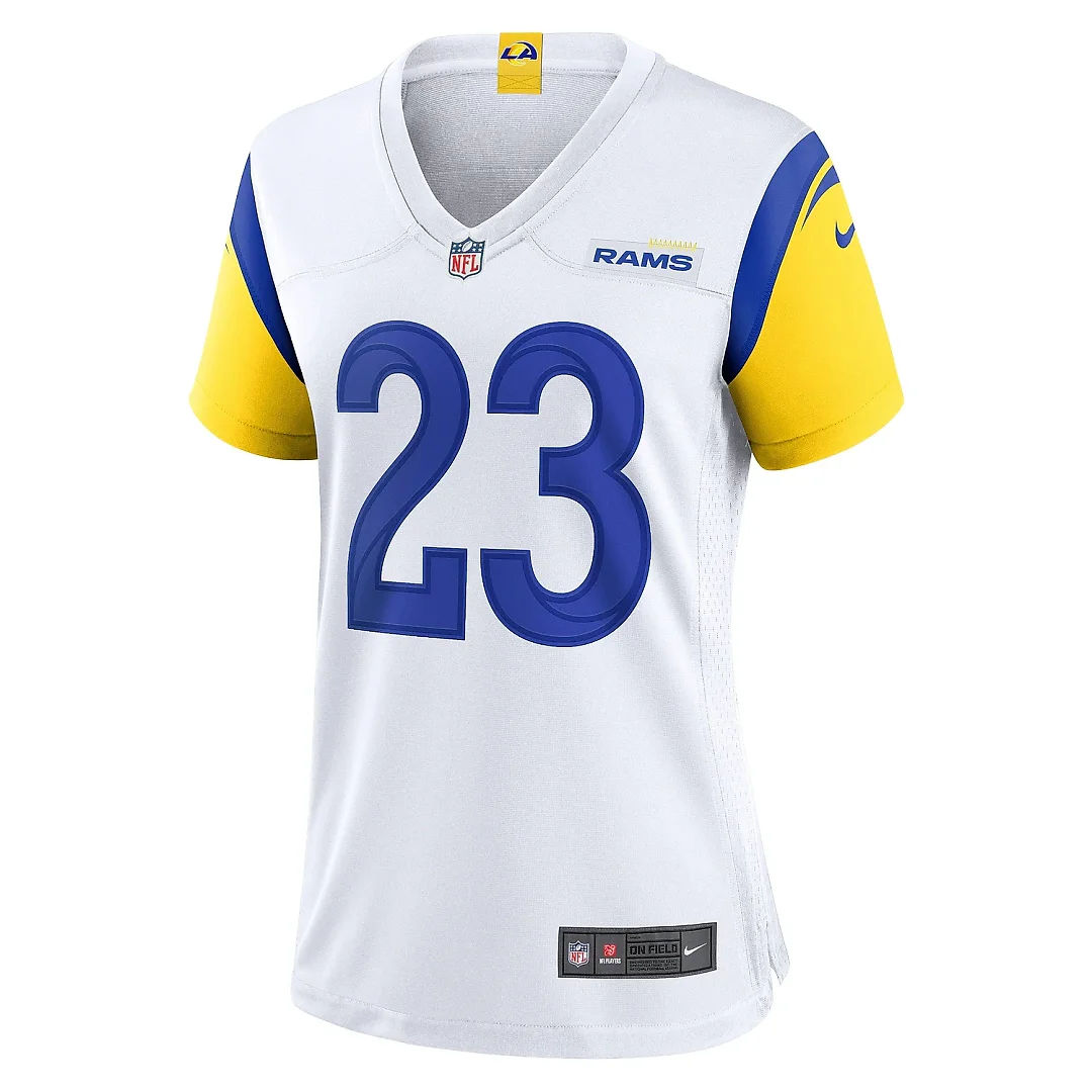 Zennovawear Women's Los Angeles Rams Cam Akers White Game Jersey