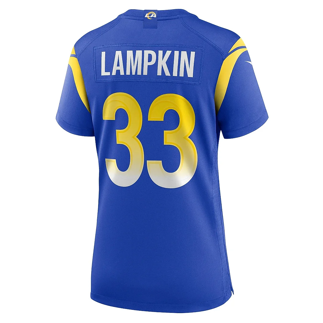 Zennovawear Women's Los Angeles Rams Cam Lampkin Royal Game Jersey