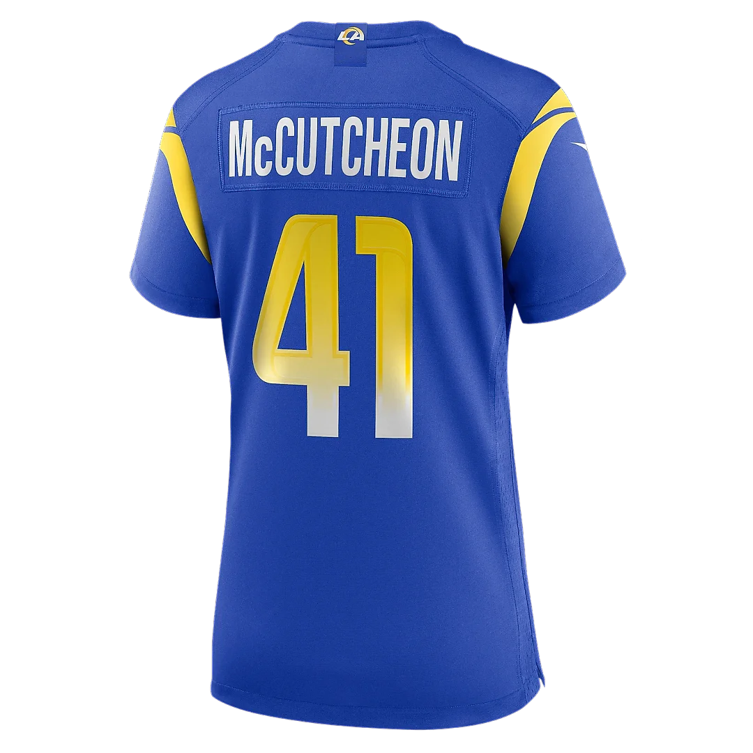 Zennovawear Women's Los Angeles Rams Cameron McCutcheon Royal Game Jersey