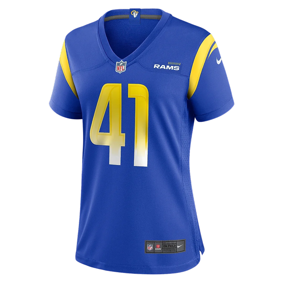 Zennovawear Women's Los Angeles Rams Cameron McCutcheon Royal Game Jersey