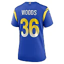 Zennovawear Women's Los Angeles Rams Charles Woods Royal Game Jersey