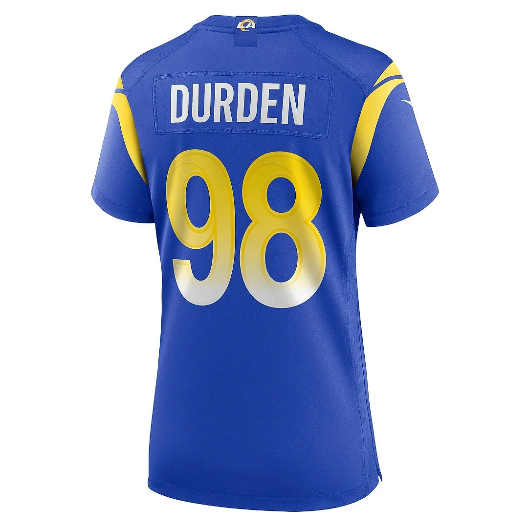 Zennovawear Women's Los Angeles Rams Cory Durden Royal Game Jersey