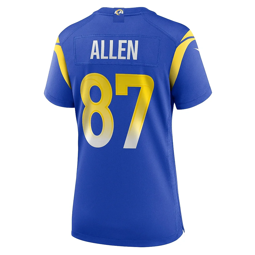 Zennovawear Women's Los Angeles Rams Davis Allen Royal Home Game Jersey