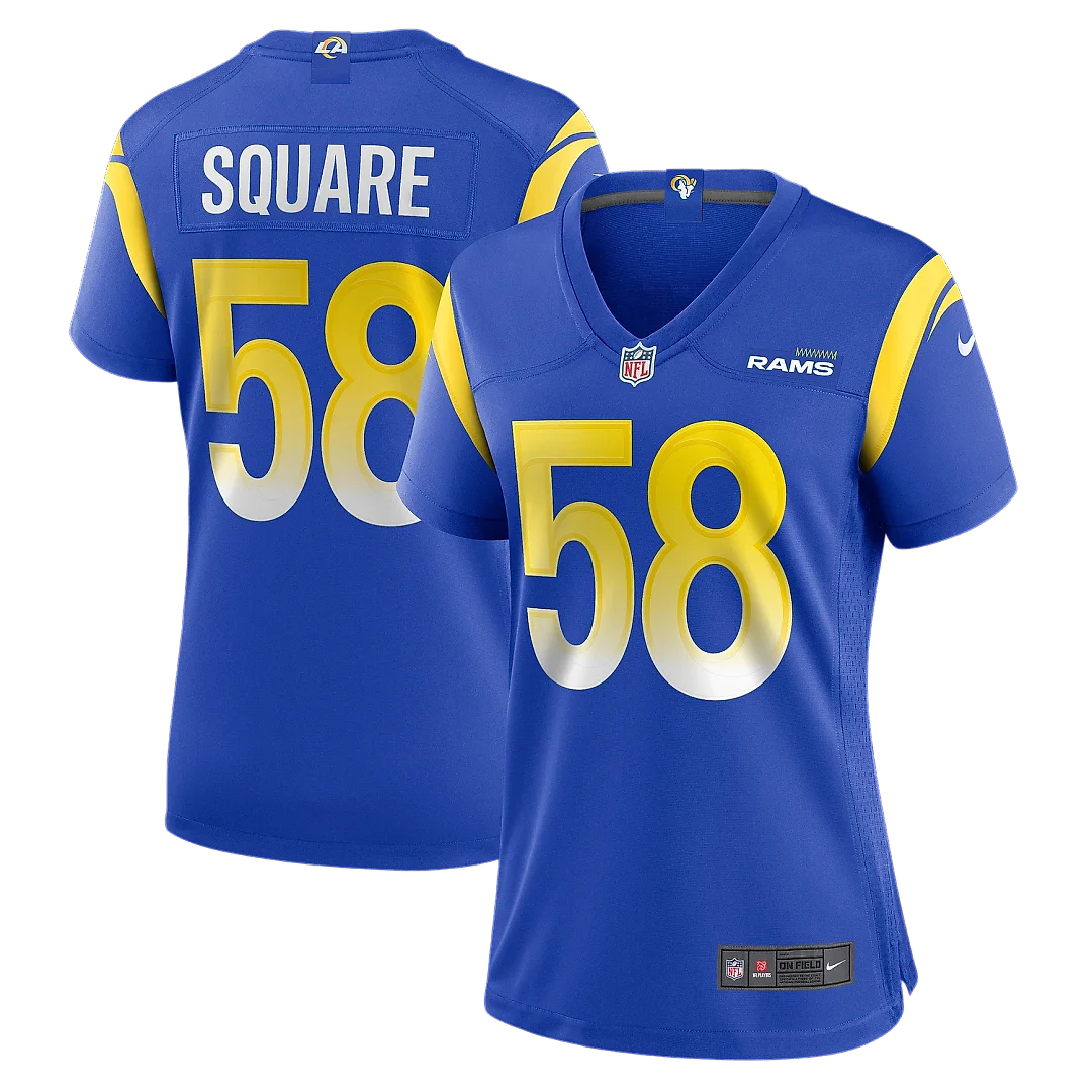 Zennovawear Women's Los Angeles Rams DeAndre Square Royal Game Jersey