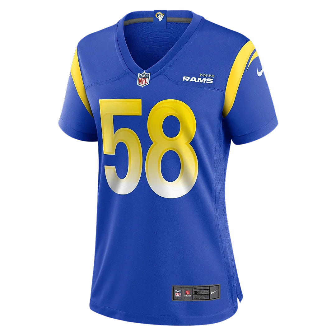Zennovawear Women's Los Angeles Rams DeAndre Square Royal Game Jersey
