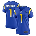 Zennovawear Women's Los Angeles Rams Derion Kendrick Royal Home Game Jersey